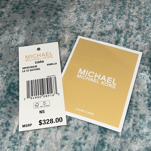 BRAND NEW NEVER USED STUNNING MICHEAL KORS CIARA VANILLA SATCHEL BAG - Picture 12 of 13